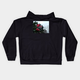 Flowers over the sky Kids Hoodie